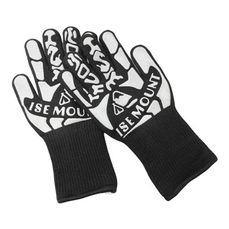 Heat Resistant Gloves Flame Insulation Nonslip Oven Mitts