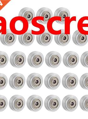 26PCS Clear Pulley Wheels 625Zz Wheel Plastic Pulley Passive