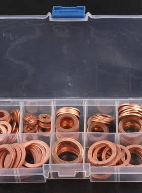 120pcs 8 Sizes Solid Copper Washers Sump Plug Assortment Was