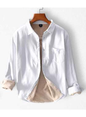 Long Sleeve Denim Shirts for Men Cotton Casual Thicken Keep