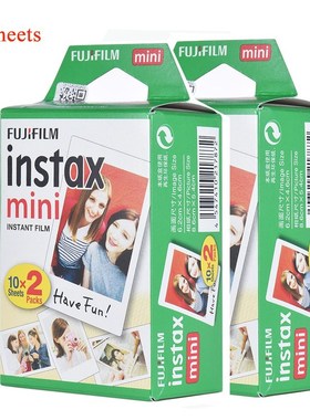 40 Sheets Fujifilm Instax Mini White Film Photo Paper Snaps