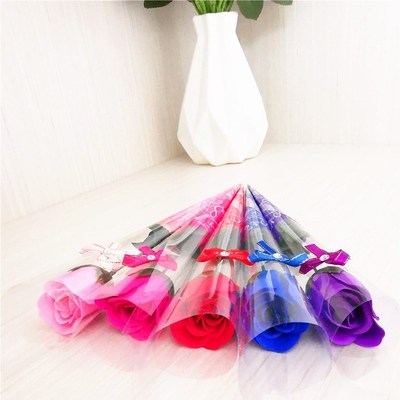 Teachers of valentine's day single soap rose flower