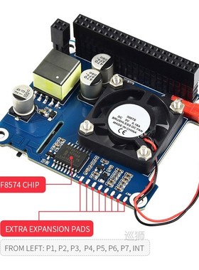 Raspberry Pi 4 Power Over Ethernet HAT (B) 802.3af POE Netwo