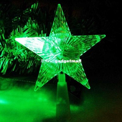 Multi-color Changing Xmas Christmas Tree Topper Star Light L
