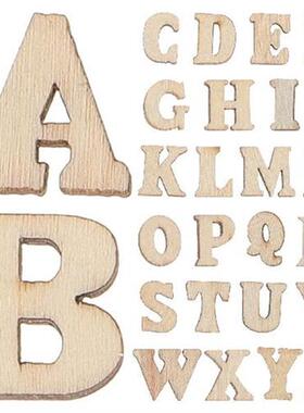 100 Pcs Nativity Crafts Kids Unfinished Wood Letter The
