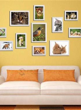 11Pcs Black White Acrylic Glass Picture Photo Frame Set