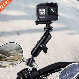 Metal Motorcycle Bicycle Camera Holder Handlebar Mirror Moun