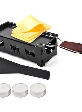 Grill Cheese Raclette Set Non Stick Griller Mini BBQ Board