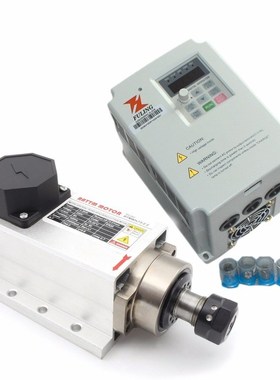 Square 2.2kw Air cooled Spindle motor ER20 runout-off 0.01mm