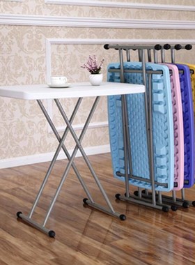 Plastic foldable portable table for working study picnic cam