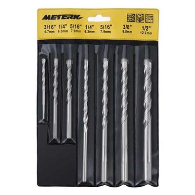 Drilling Meterk MK23 7PCS Cement Masonry Drill Bit Set with