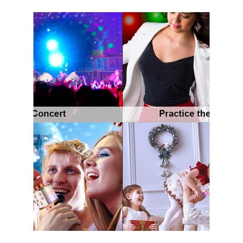 Kids Wireless Karaoke Microphone Bluetooth Han