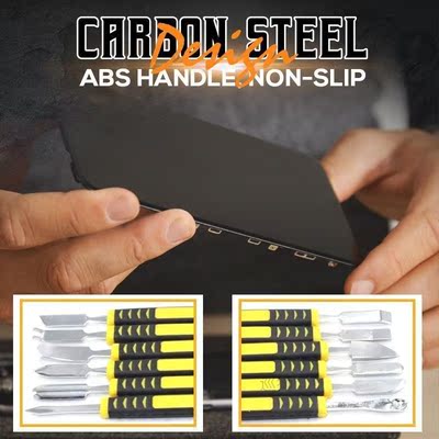 Metal Crowbar 6-Piece Set Small Metal Spudger Pry Opening Re