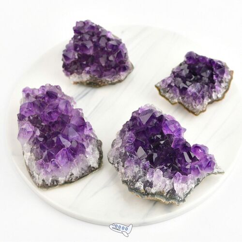 Natural Raw Amethyst Quartz Purple Crystal Cluster Healing S