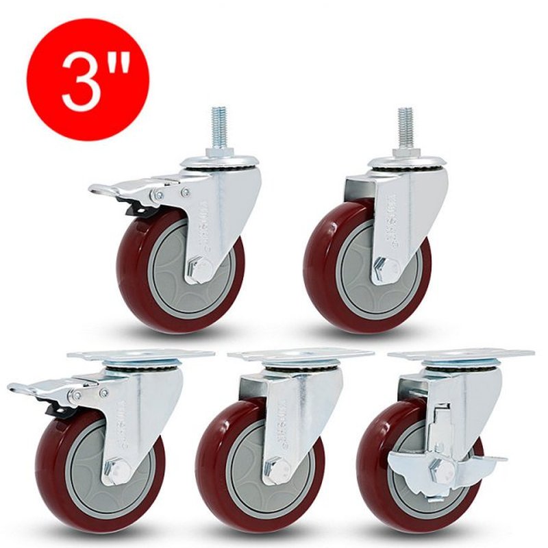 3 inch ,Medium type PVC directionalcasters,Trolleys wheel wi