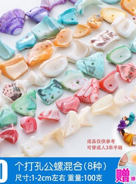 Natural conch shells on the sea star punch diy craft