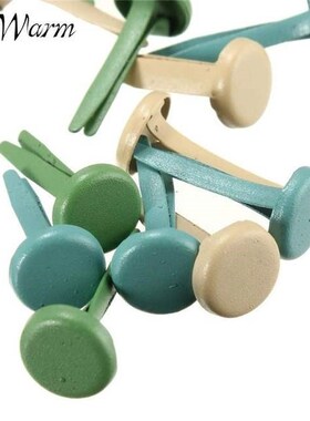 hot 100pcs/set metal mini craft brads 8mm circular split pin