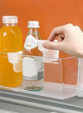 4pcs Refrigerator Storage Partition Plastic Divider Storage