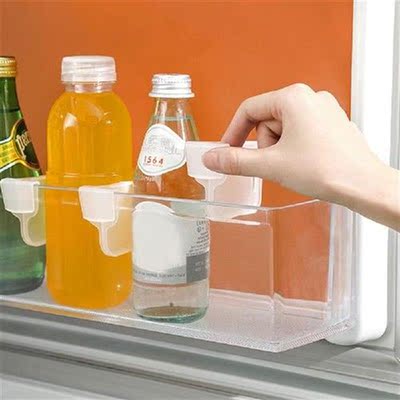4pcs Refrigerator Storage Partition Plastic Divider Storage