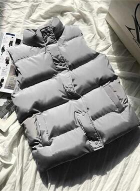 2022 Winter Cotton Down Vest Women Loose Waistcoat Bodywarm