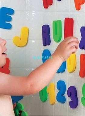 36pcs/Set Baby Bath Toys Alphanumeric Letter Puzzle Soft EVA