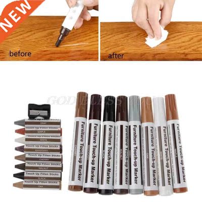 17Pcs Furniture Touch Up Kit Markers Filler Sticks Wood Sc