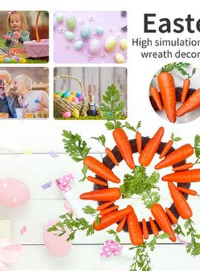 Artificial Wreath Easter Carrot Festive Hanging Ornaments