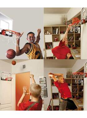 Home Dormitory Door Wall Mounted Mini Basketball Hoop Net wi