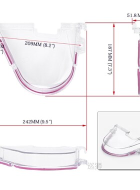RESO--Clear Turbo Cam Pulley Gear Timing Belt Cover For Hond