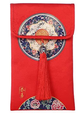 Chinese Red Money Packet Tassel Red Bags for Wedding New Yea