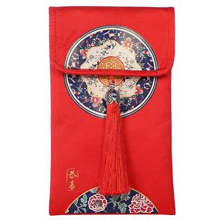 Chinese Red Money Packet Tassel Red Bags for Wedding New Yea