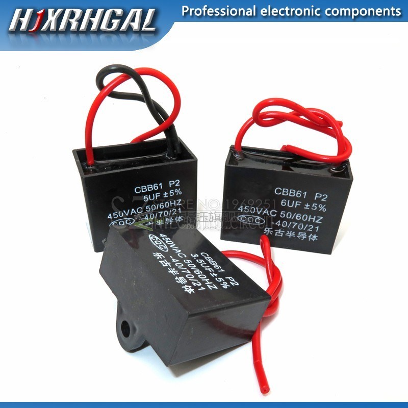 10PCS CBB61 1UF 1.2UF 2UF 2.5UF 3UF 3.5UF 4.5UF 10UF 20UF st