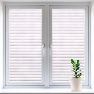 Privacy Window Film Self Adhesive Film Blinds Stripe Glass