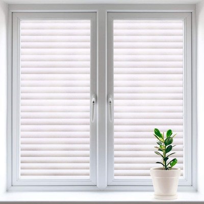Privacy Window Film Self Adhesive Film Blinds Stripe Glass