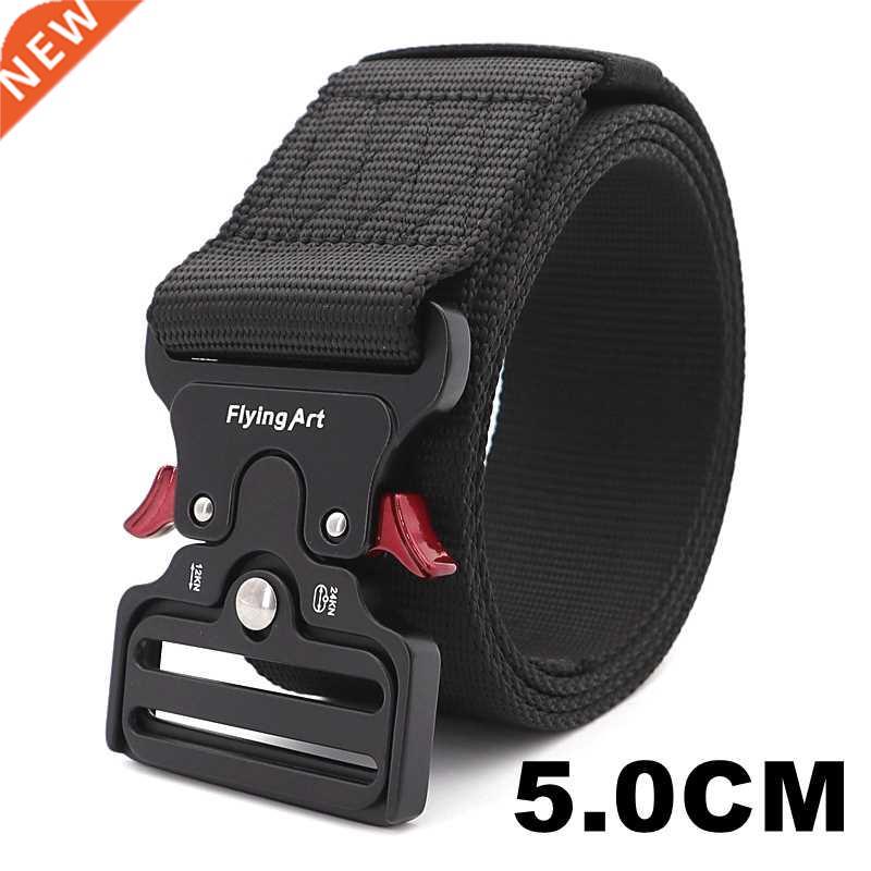 5.0CM Wide 145cm Army Belt Tactical Military Nylon Waist Bel