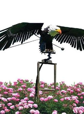 Garden Art Bird Flapping Owl Eagel Shape Wind Fly Iron