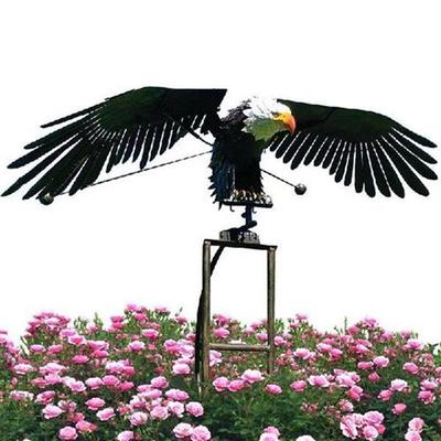 Garden Art Bird Flapping Owl Eagel Shape Wind Fly Iron