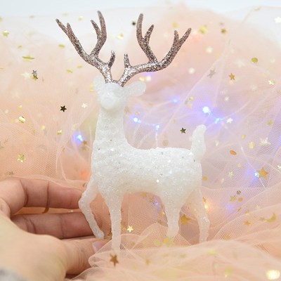 Christmas Elk Christmas Gift Kids Favor White Snow Elk Kids