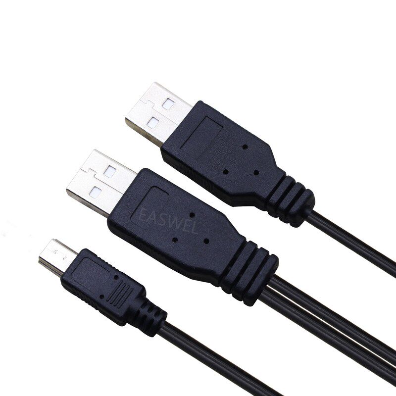 mini USB Charger Data SYNC Y Cable Cord For Wacom Bamboo Fun