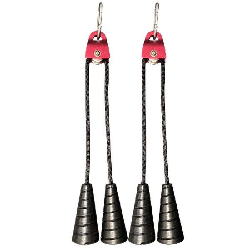 3Pack Spiral Tricep Rope Neutral Grip Handle Double-Headed