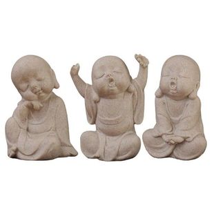 Little Buddha Statue Sculpture Cute Resin Crafts Ornament