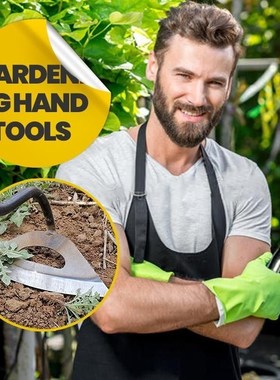 1pc All-steel Hardened Hollow Hoe Handheld Weeding Rake Plan