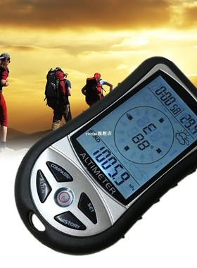 8 In 1 Compass Digital LCD Altimeter Barometer Thermometer W