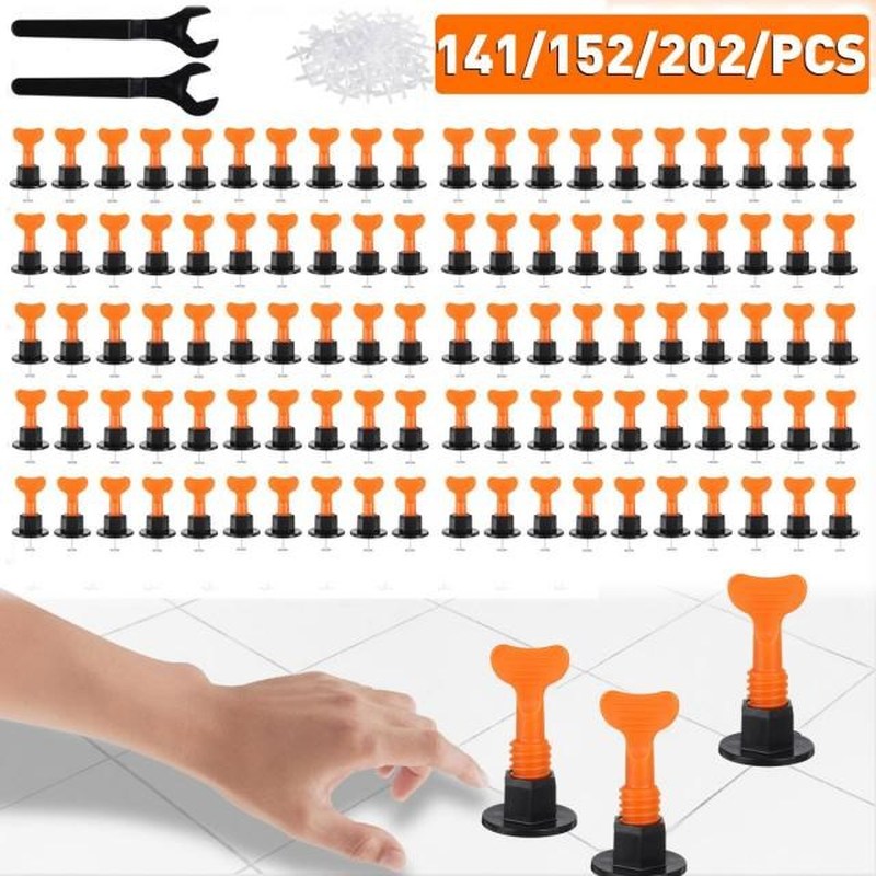 202/152/141Pcs Flat Ceramic Floor Wall Construction Tools Re