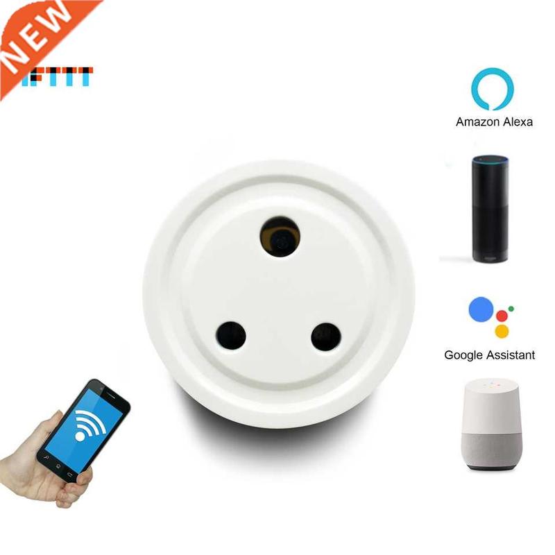 India Round 3 Pins Wi-Fi WiFi Smart Socket Outlet Plug Adapt