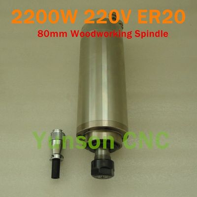 4pcs Bearing! 2200w 2.2KW 3hp 400Hz ER20 collet 220V input w