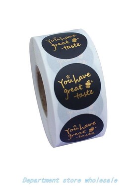 NoveL 500pcS BLack HaNk You erS SeaL LaBeLS 1INcH for HaNdm