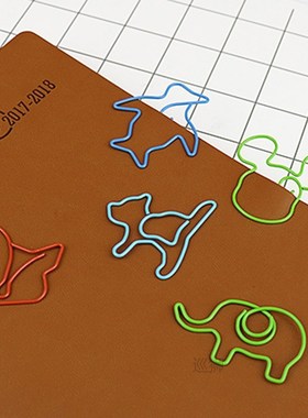 TUTU 30pcs/lot Cute Cartoon Animal Shape Paper Clips Creativ