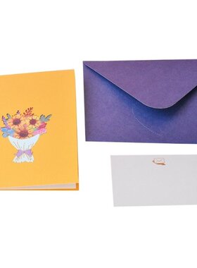 2022 New Thank You Card 3D Pop-Up Greeting Cards for thanksg