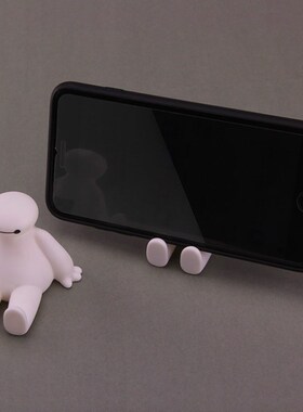 2pcs Lovely Baymax Rubber Bracket Cartoon Tablet Stand Mobil